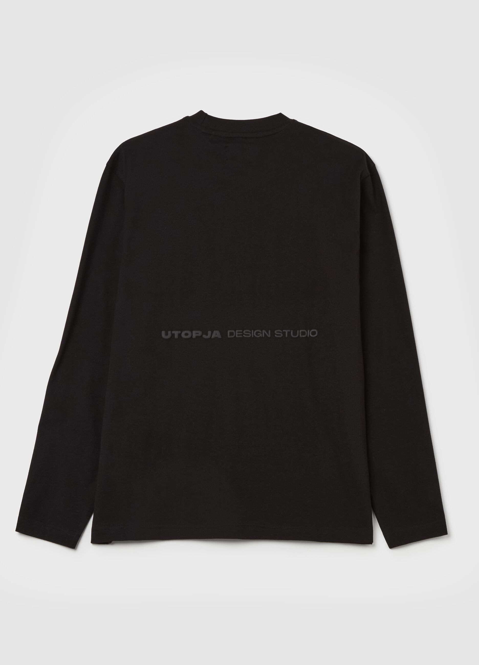 Long-sleeved Graphic T-shirt Black