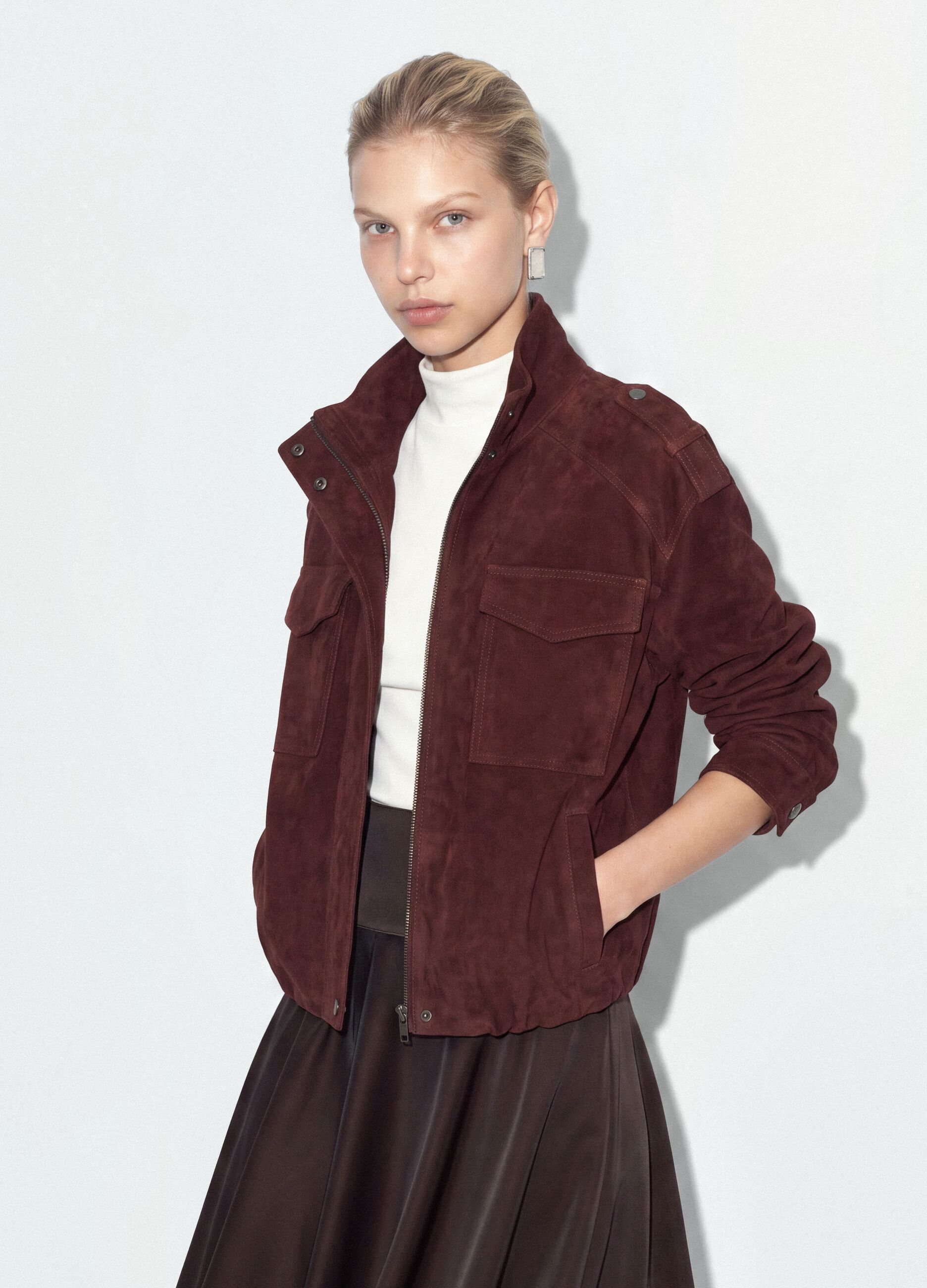 Red Genuine Leather Jacket &ndash; Regular Fit