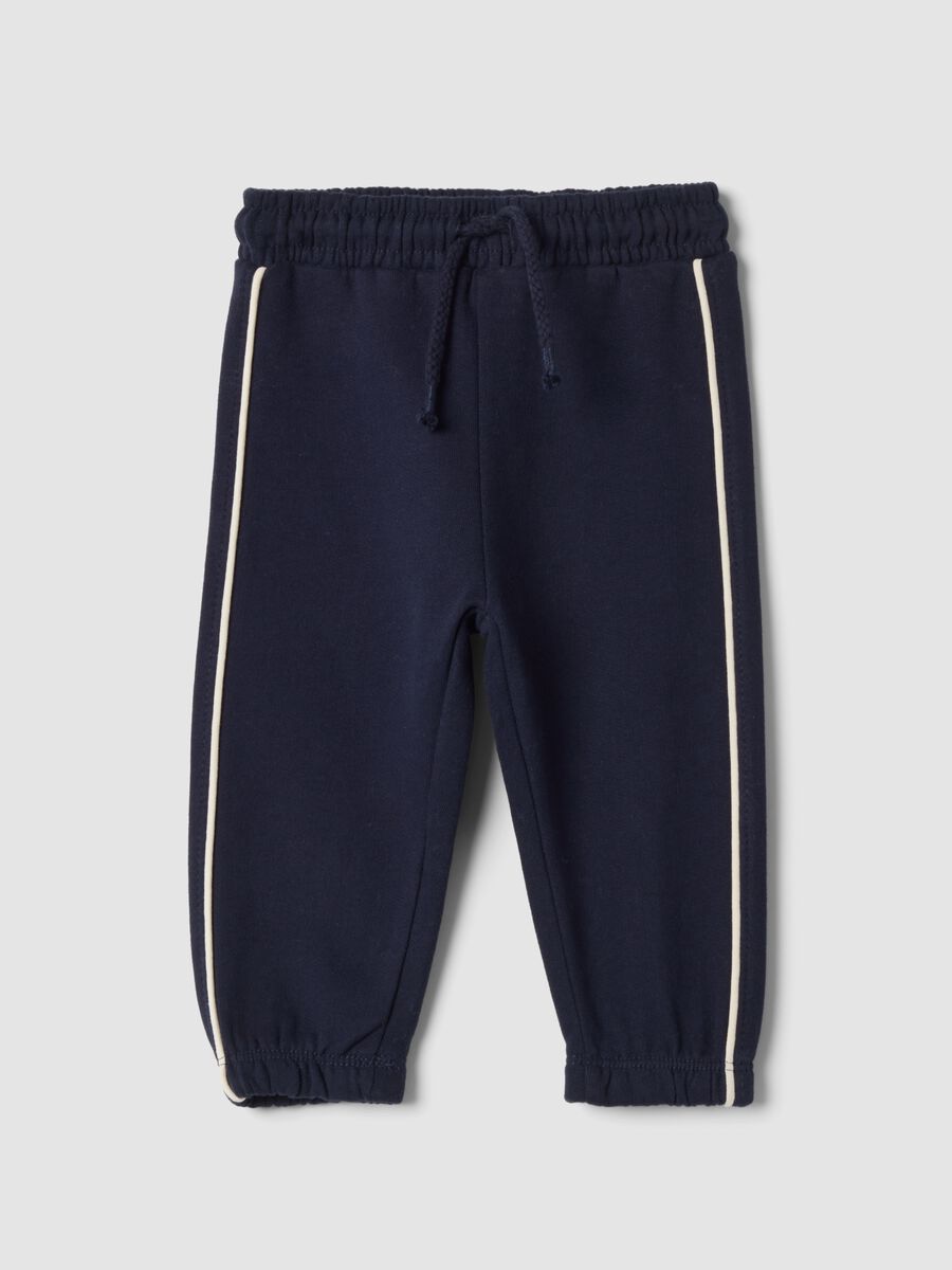 Blue joggers in 100% organic cotton_0