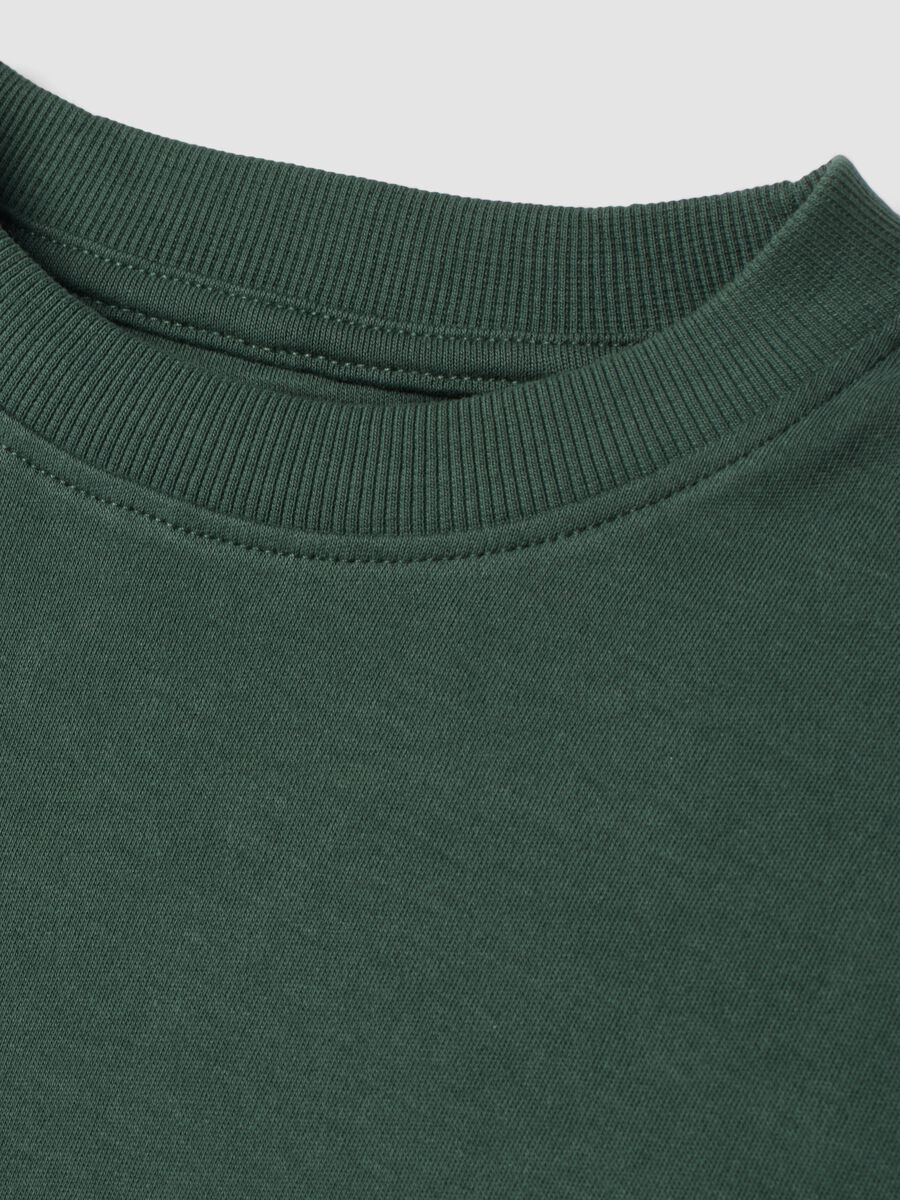 Green organic cotton crew-neck T-shirt_3