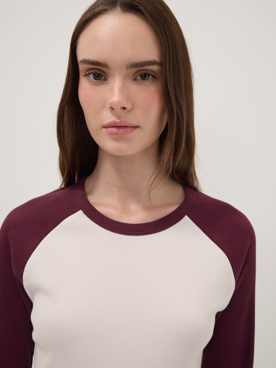 White long-sleeve pure cotton T-shirt_0