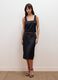 Top nero slim fit con perline_2