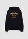 Blue pure cotton hoodie_0