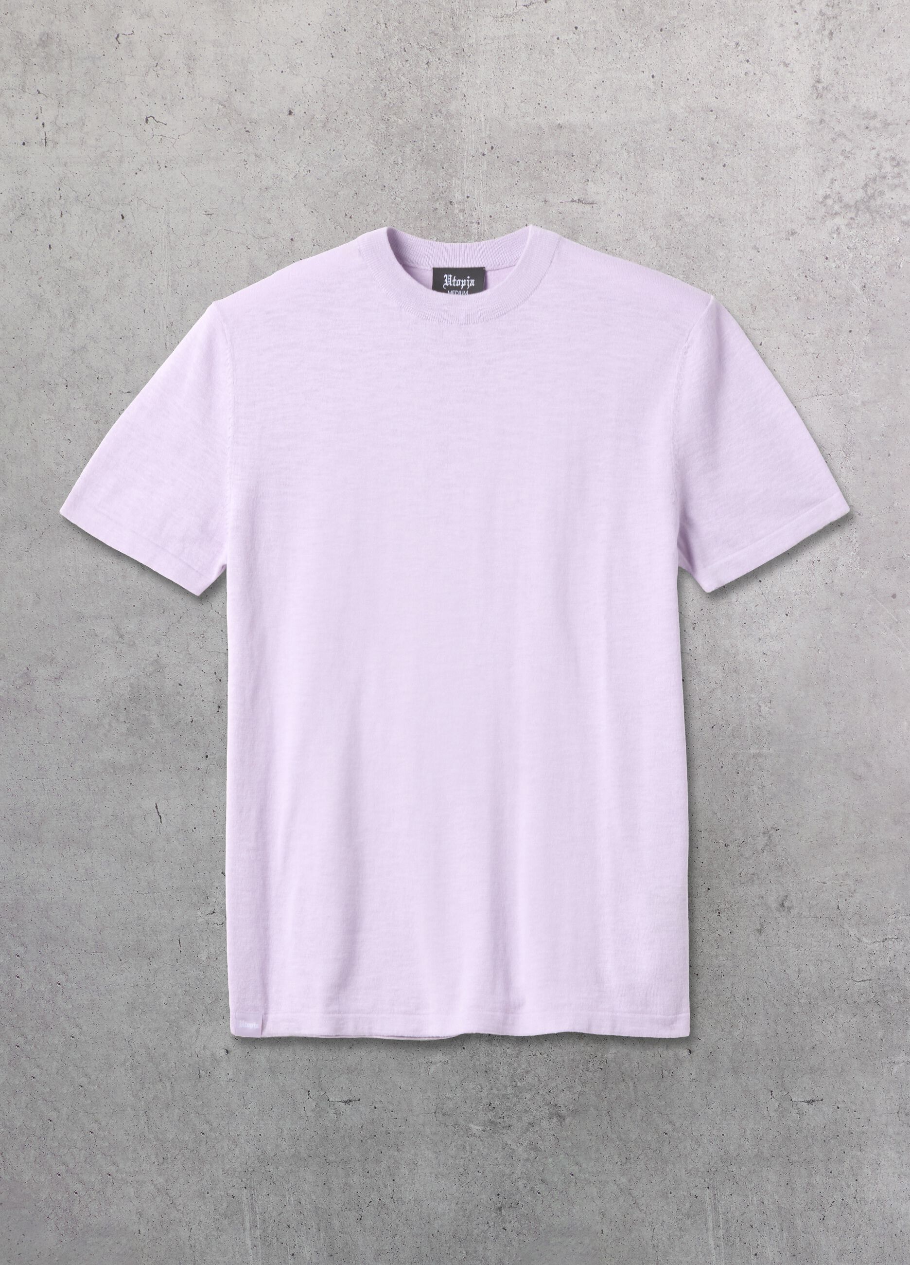 Pastel Lilac Knit T-Shirt