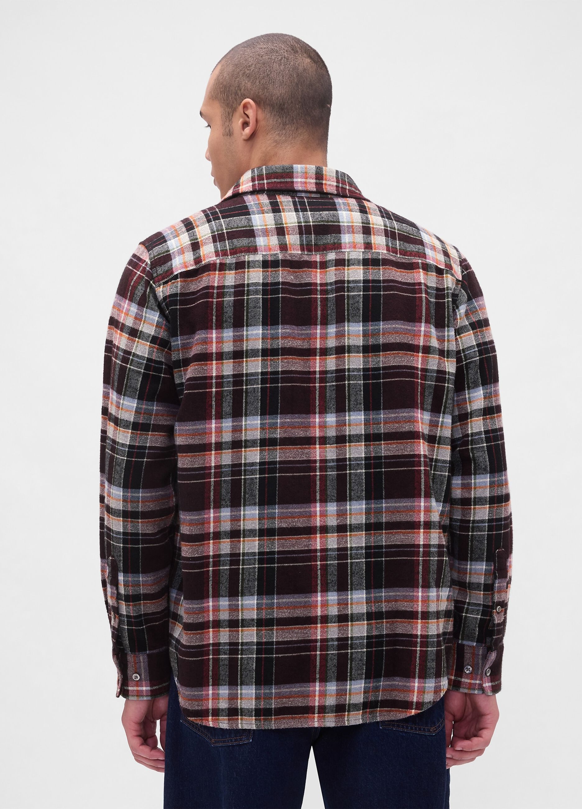 Multicolour Long Sleeve Shirt in Pure Cotton
