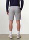 Grey cotton-blend shorts with elasticated waistband, regular fit_2