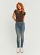 Regular fit blue stretch denim jeans_0