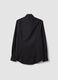 Black slim-fit stretch cotton poplin shirt_1
