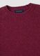 Red crew-neck jumper in pure wool, regular fit_2