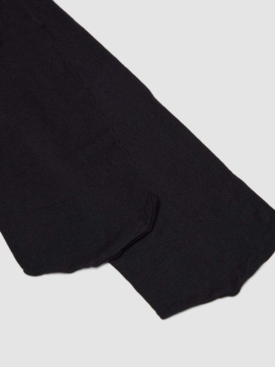 2-pack of grey and black stretch-fabric knee-high socks_1