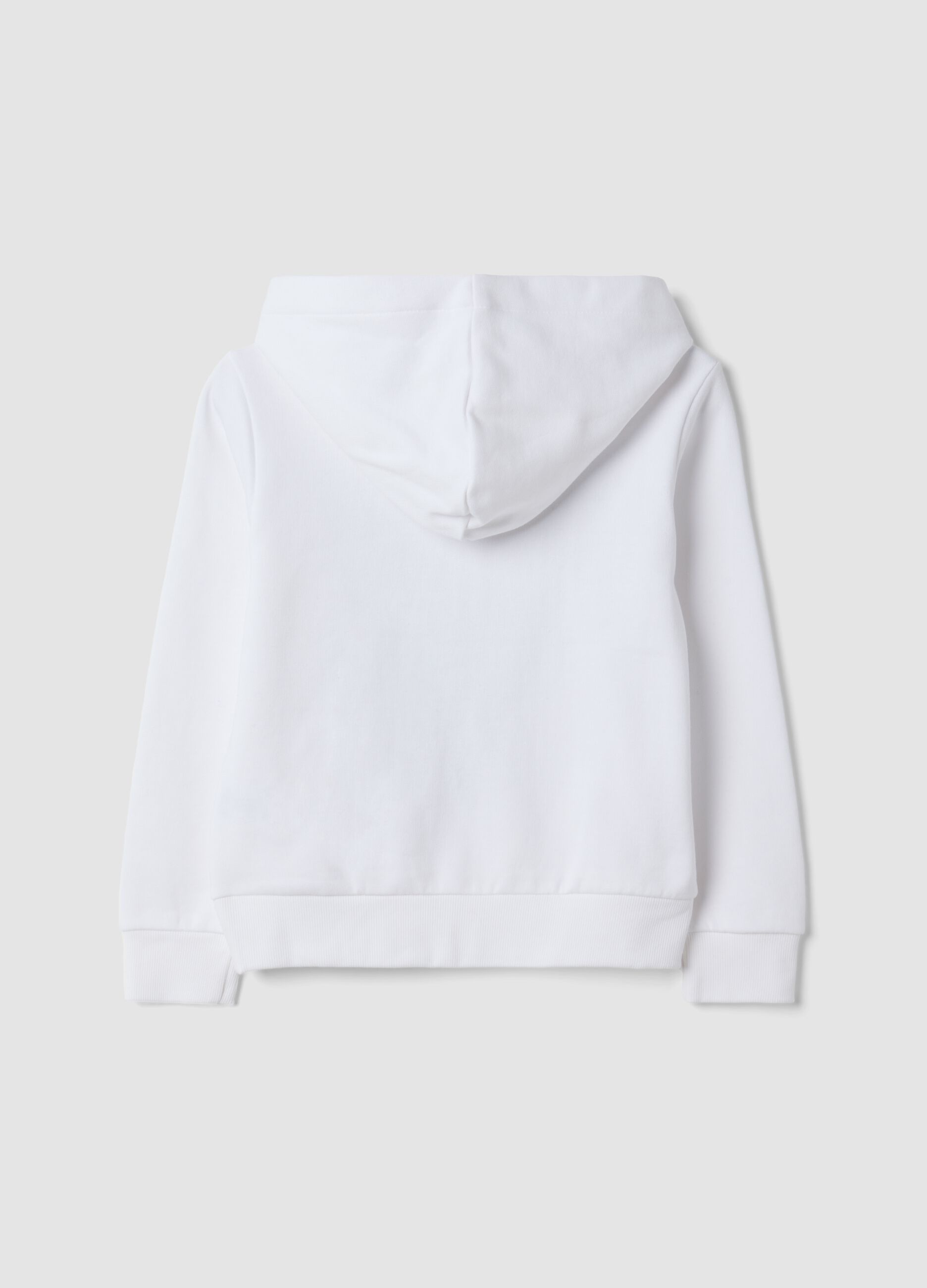 White 100% cotton hoodie with K-Pop Demon Hunters print