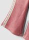 Pantaloni flare rosa in tessuto elasticizzato a costine_2