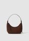 Brown hobo bag in stretch fabric_0