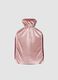 Pink hot water bottle with festive embroidery_1