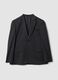 Blue stretch viscose blazer_0