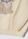 White crew-neck stretch jersey top with puppy print_3