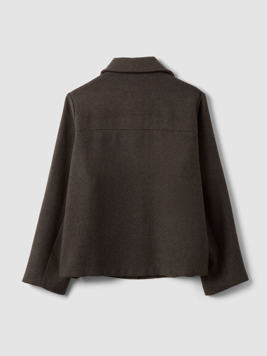 Brown wool and viscose-blend regular-fit blazer_2