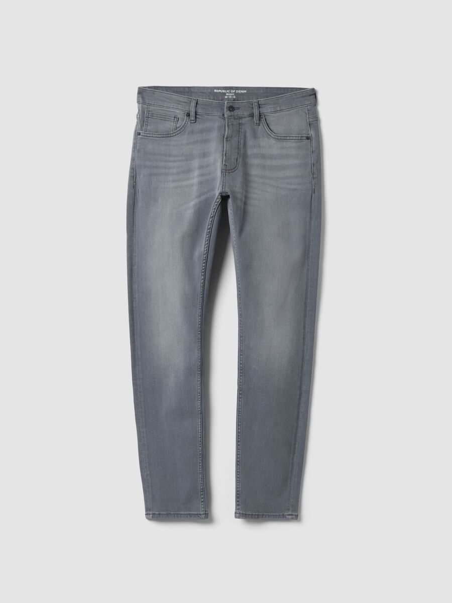 Men&rsquo;s grey skinny-fit stretch cotton jeans_4