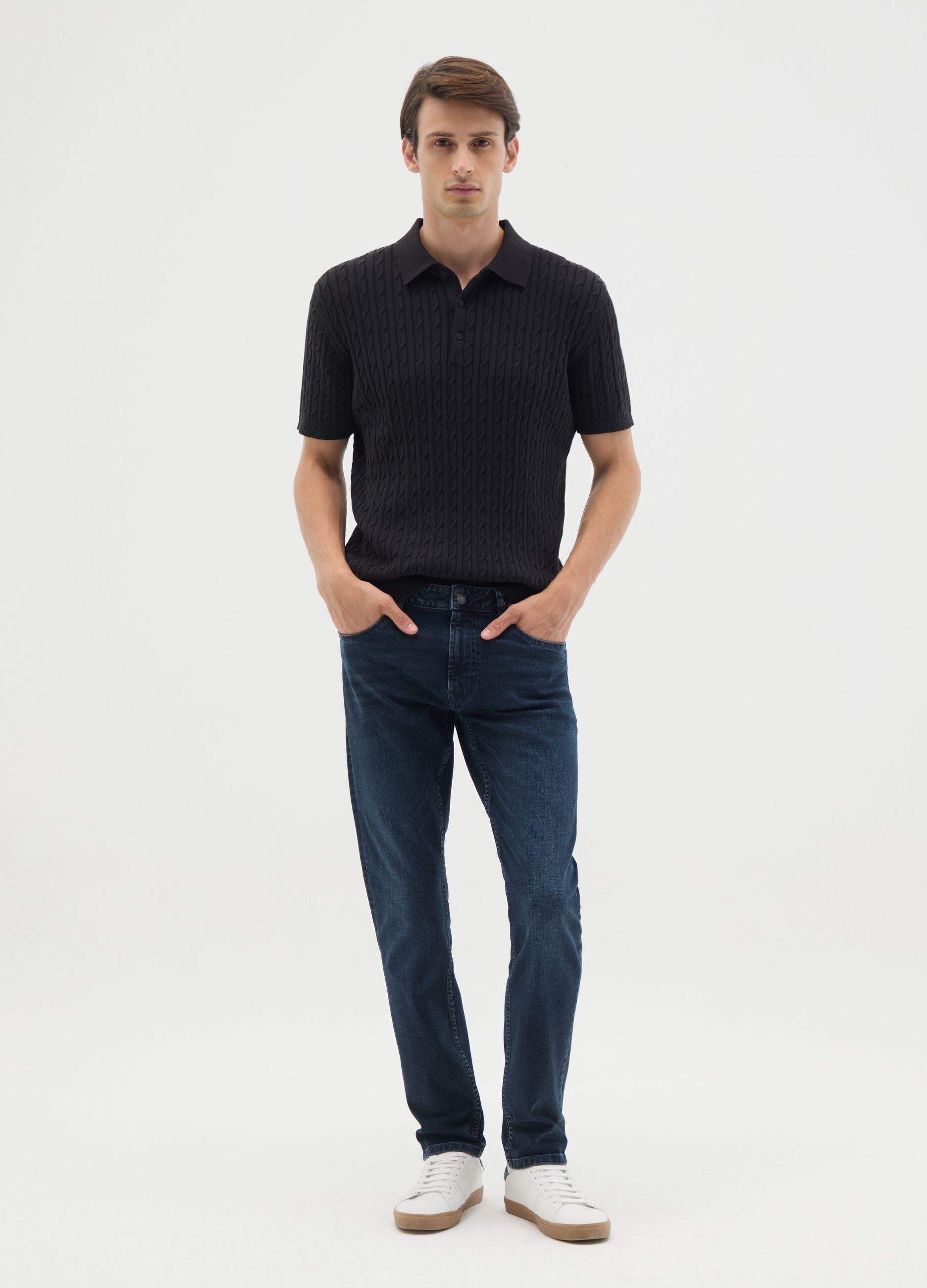 Blue Skinny Fit Denim Jeans