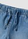Light blue cotton and lyocell blend jeans with Lilo & Stitch print for baby girl_3