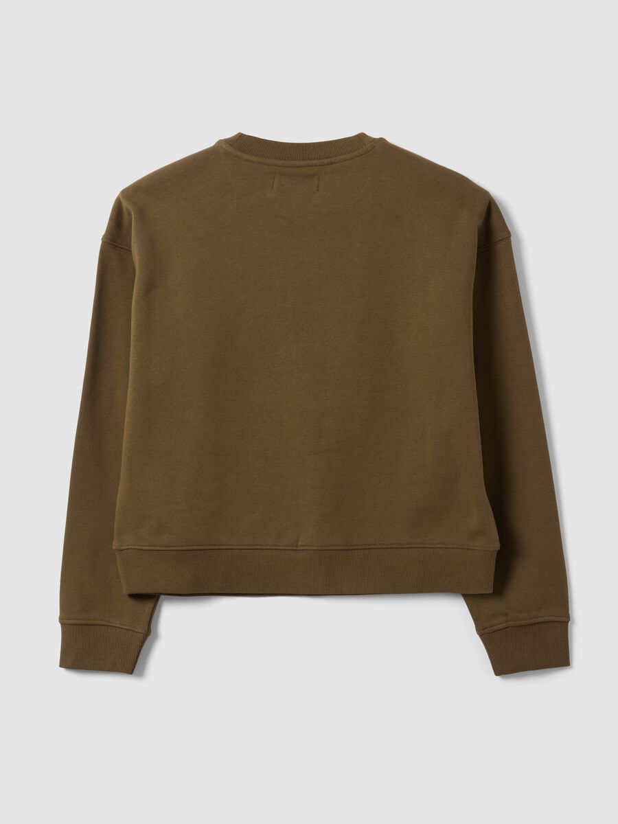 Green regular-fit crew-neck cotton-blend sweatshirt_6