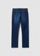 Jeans denim blu in cotone elasticizzato regular fit_2