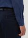 Blue slim-fit stretch cotton poplin shirt_2