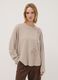 Sand viscose-blend top with floral appliqu&eacute;s, regular fit_0