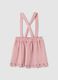 Girl's skirt in pink stretch mixed fabric_1