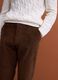 Brown regular-fit stretch cotton corduroy chino trousers_3