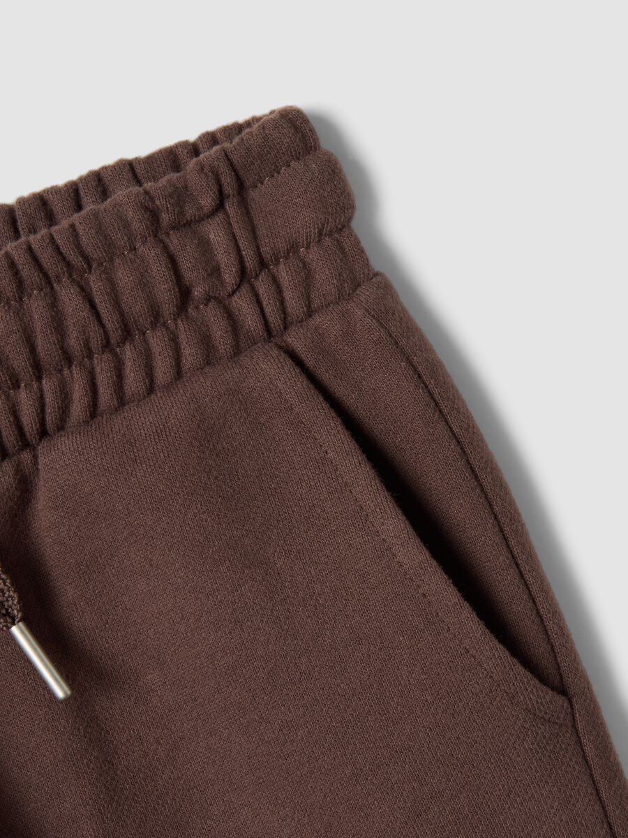 Brown trousers in pure organic cotton_3