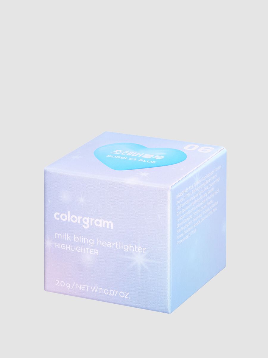 Milk Bling Heartlighter 06 Bubbles Blue 2.2G - Make-up coreano_0