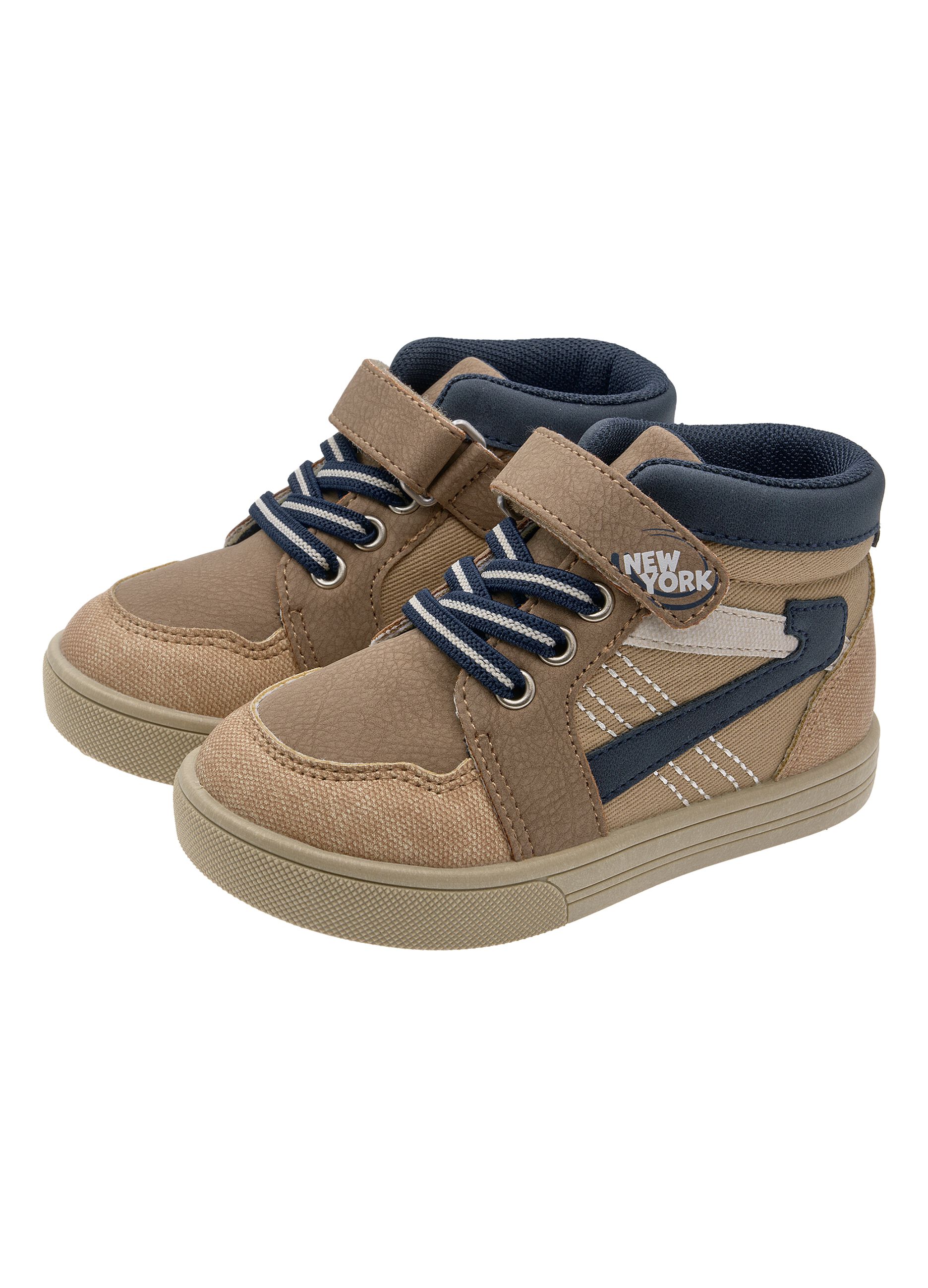 Chicco brown high-top trainers