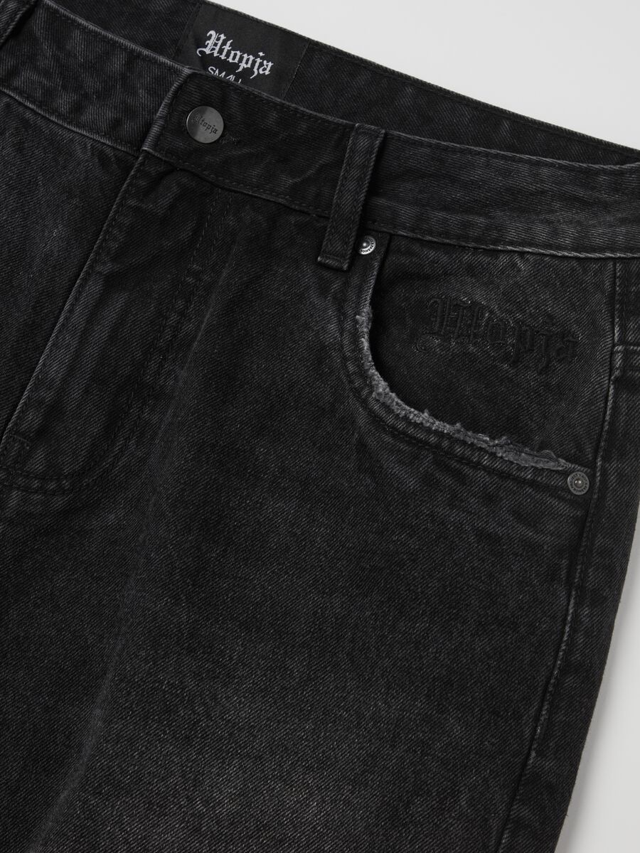Baggy Denim Washed Black_7