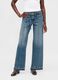 Blue Wide-Leg Denim Trousers_1