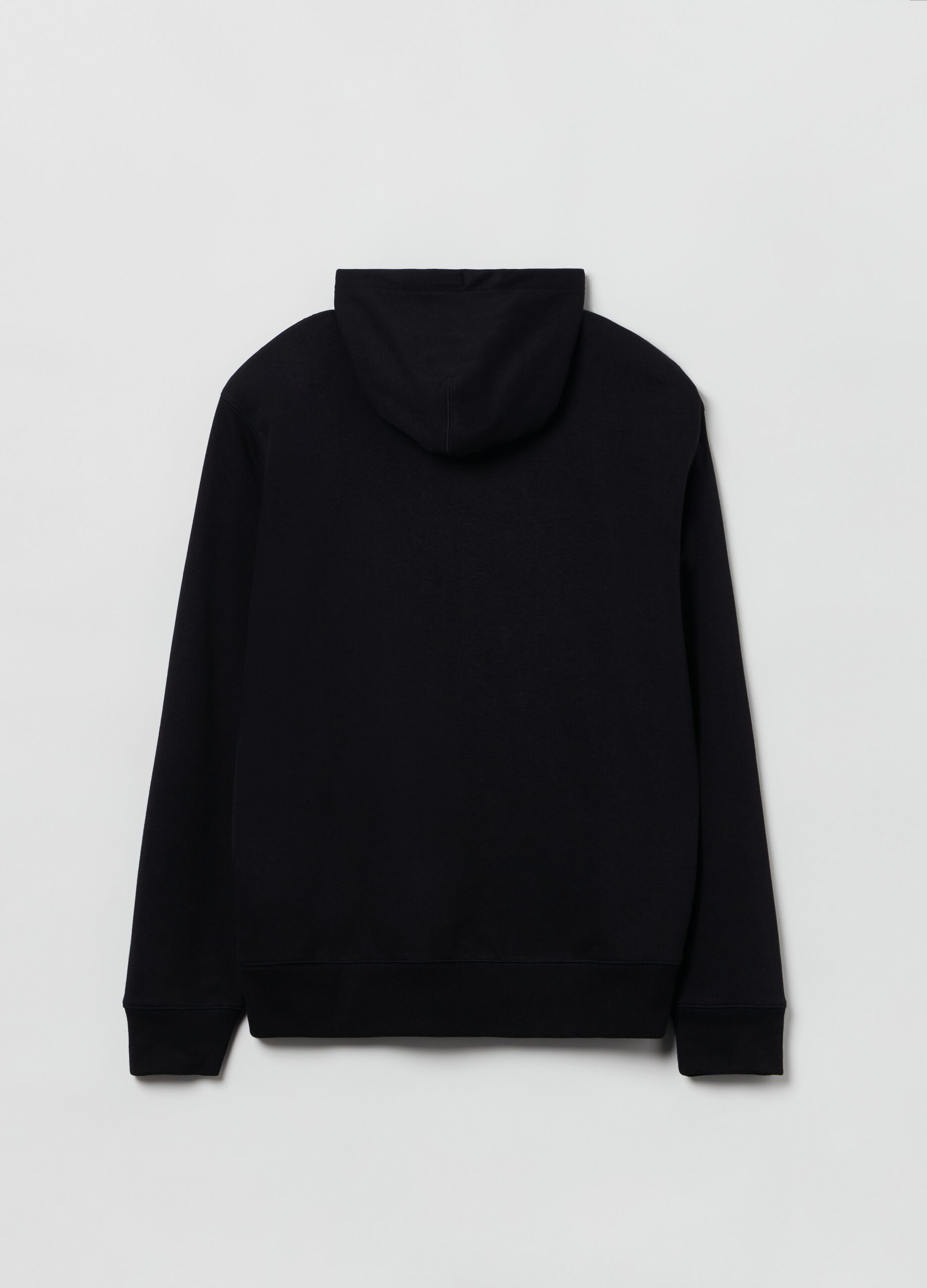 French terry full-zip hoodie