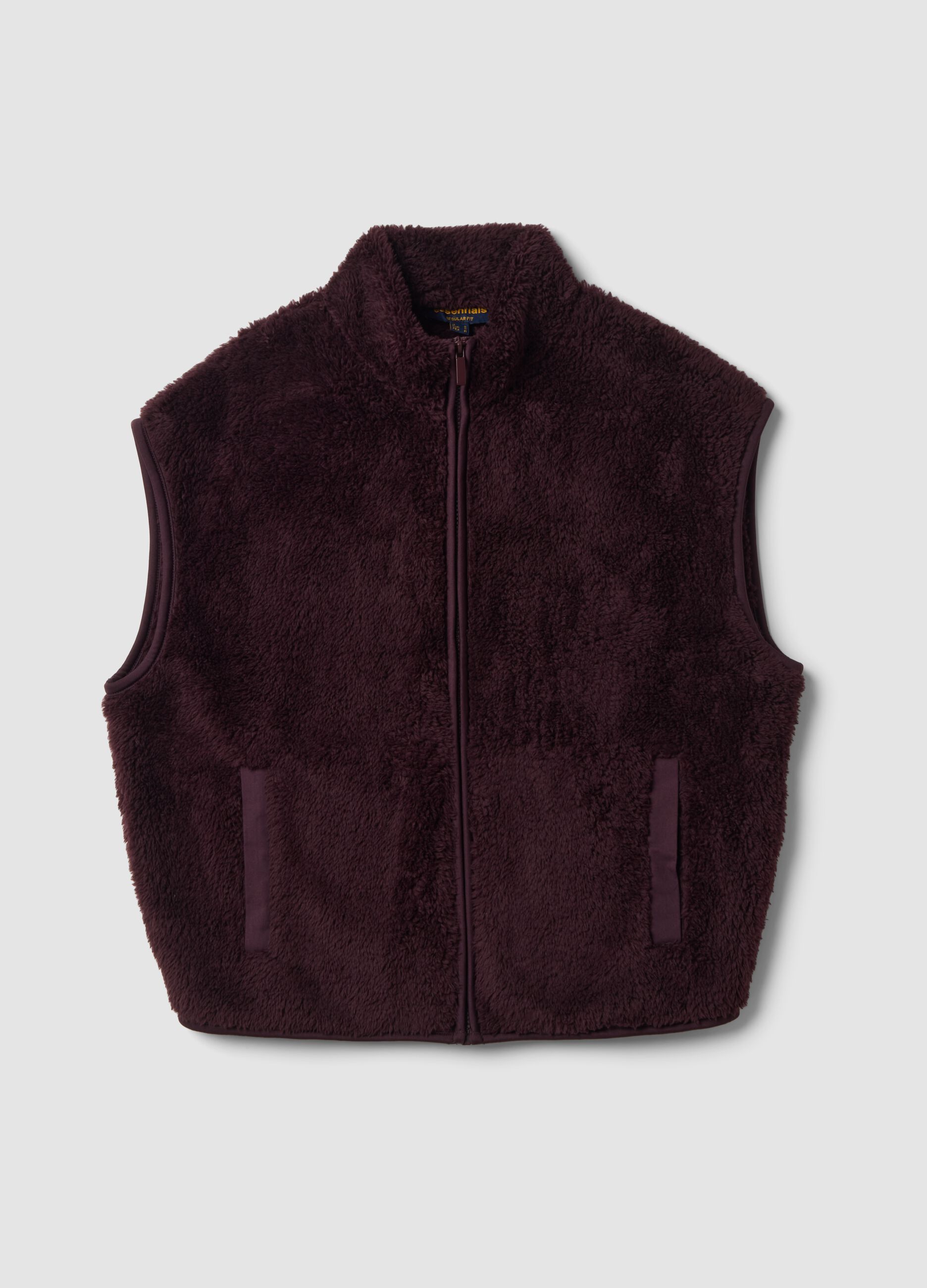 Plum purple regular-fit gilet