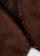 Brown stretch studded waistcoat, regular fit_1