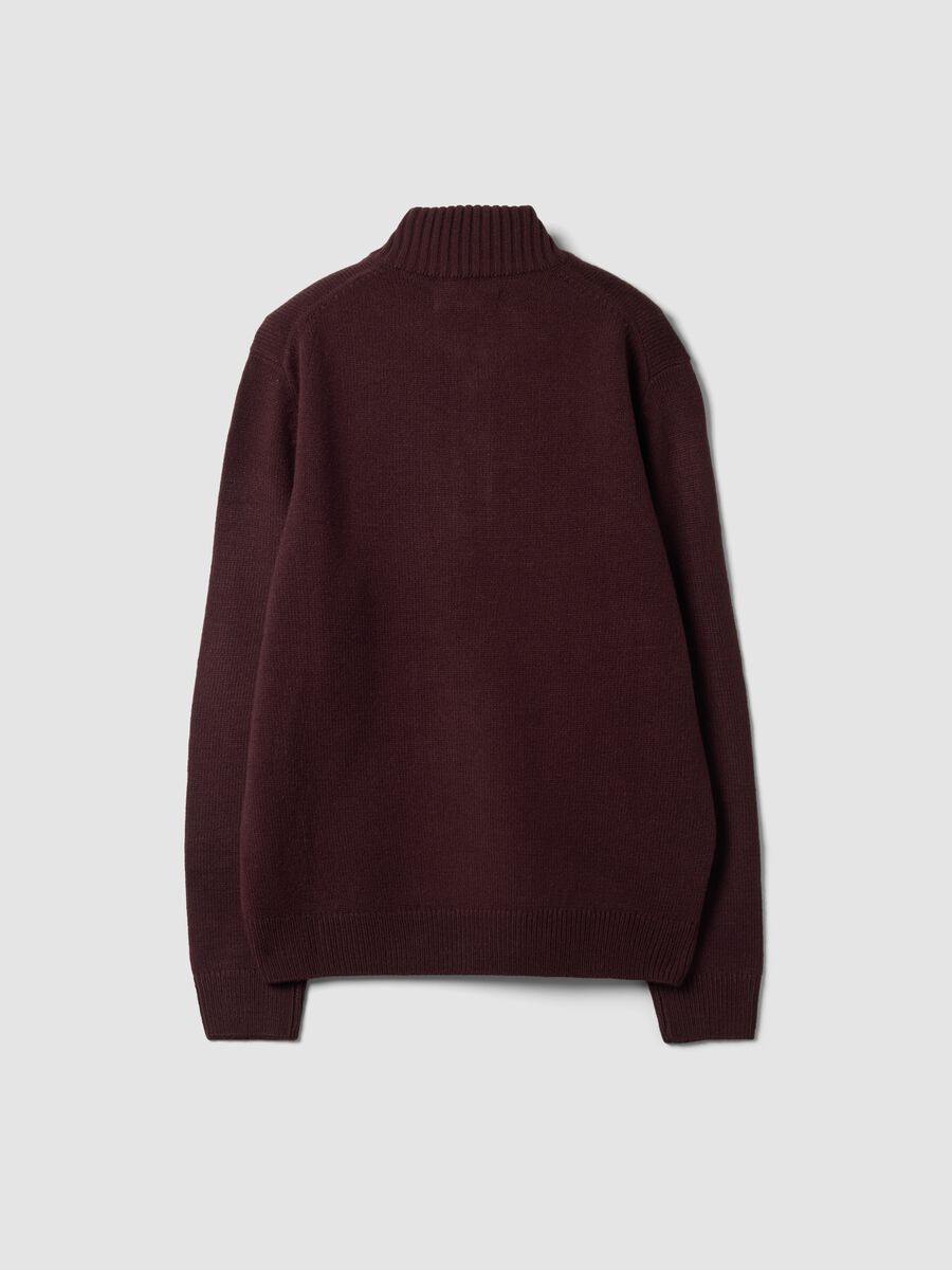 Purple regular-fit long-sleeve half-zip top_2