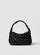 Borsa nera con paillettes a mano_0