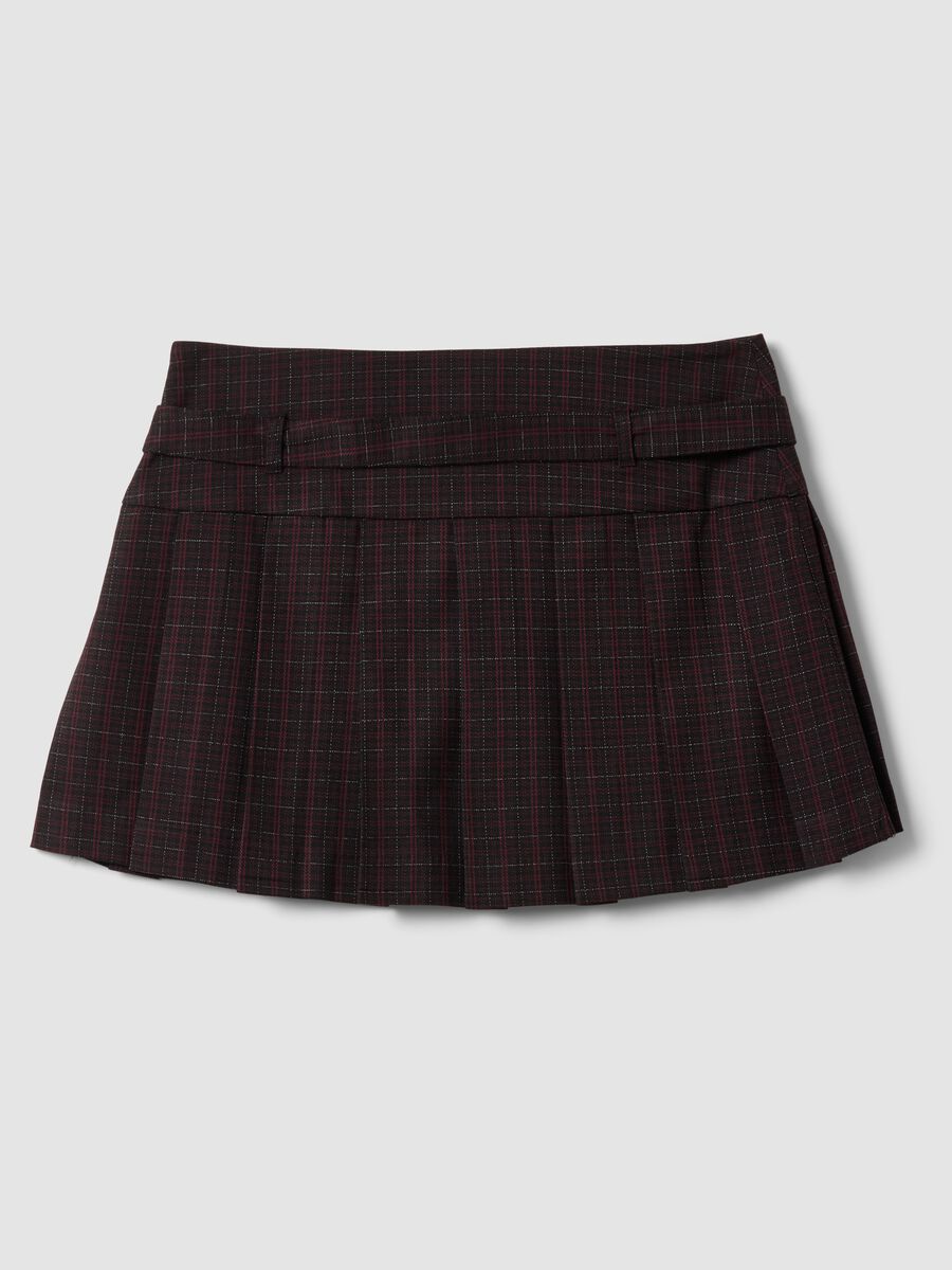Black pleated skirt in stretch viscose_2