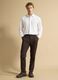 White slim-fit shirt in breathable stretch fabric with 4-way stretch_1