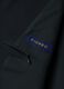 Navy slim-fit stretch viscose twill blazer with peak lapels_5