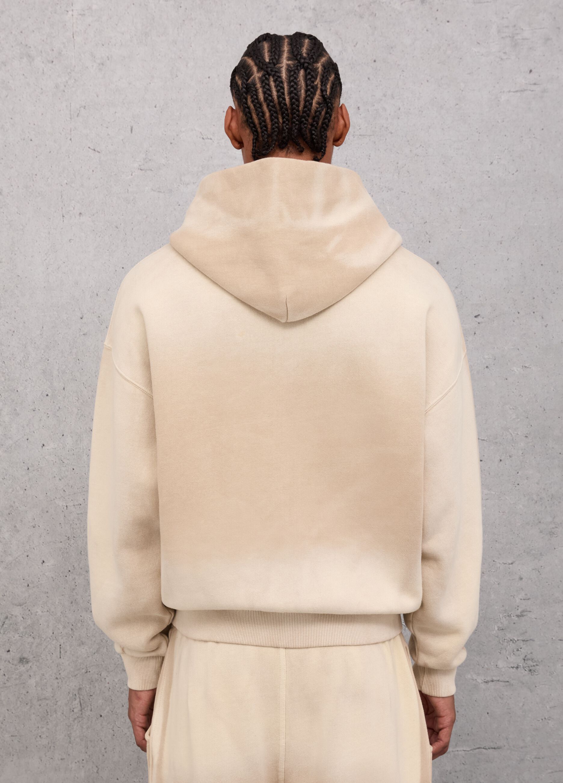 Sunfaded Zip Hoodie Vintage Sand