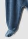 Completo velour blu in misto cotone con bottoni sulla spalla regular fit_3