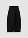Black cotton-blend baggy-fit jogger trousers_1