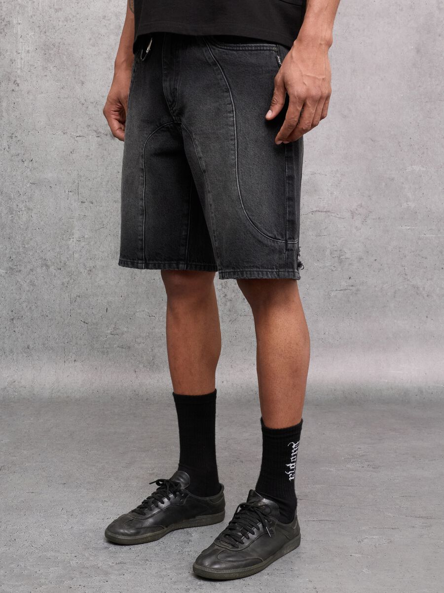 Black Denim Shorts_1