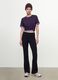 Purple organic cotton crew-neck T-shirt, regular fit_0