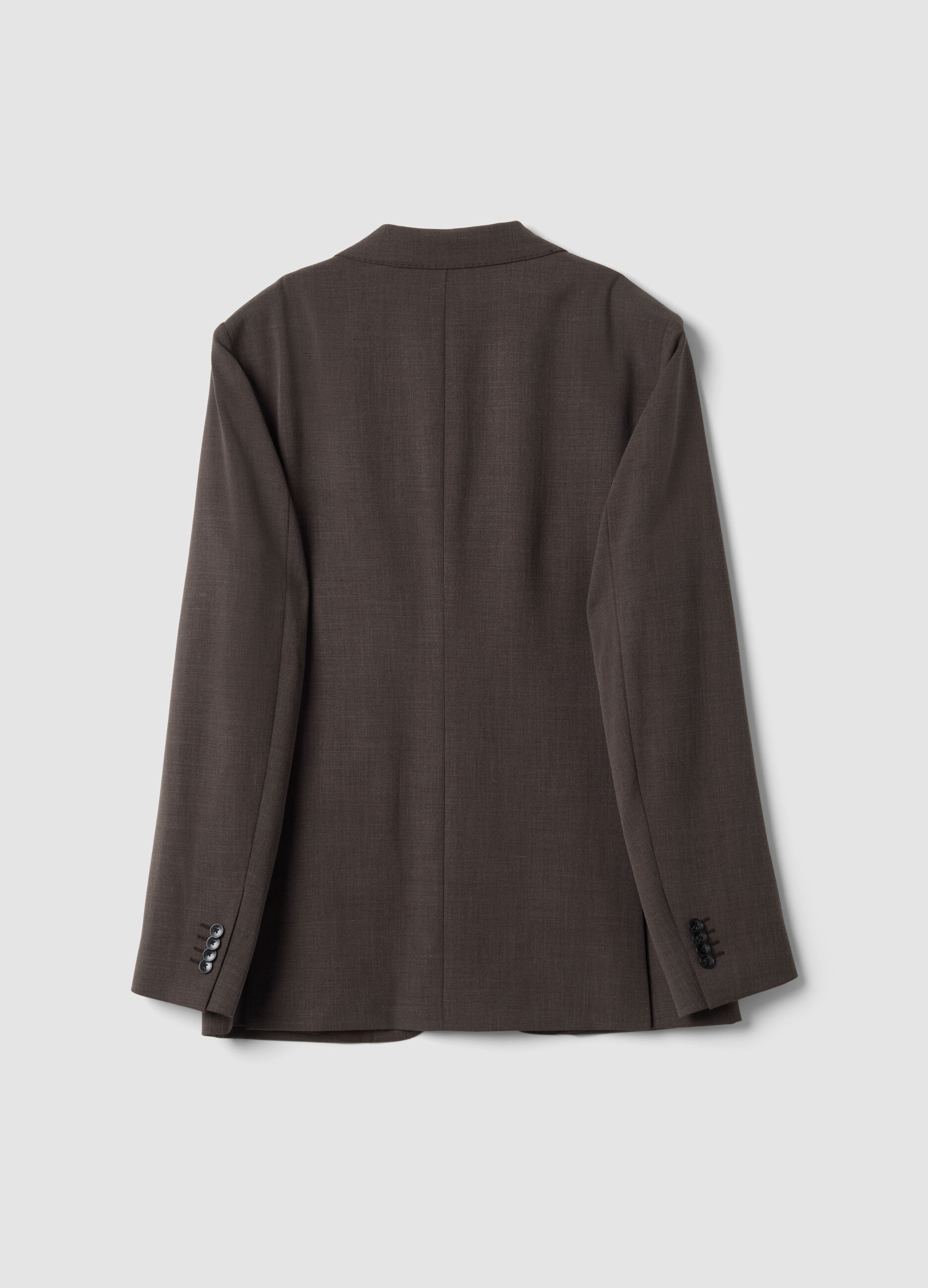 Men&rsquo;s brown stretch-viscose blazer