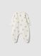 White organic cotton sleepsuit with Winnie the Pooh print_1